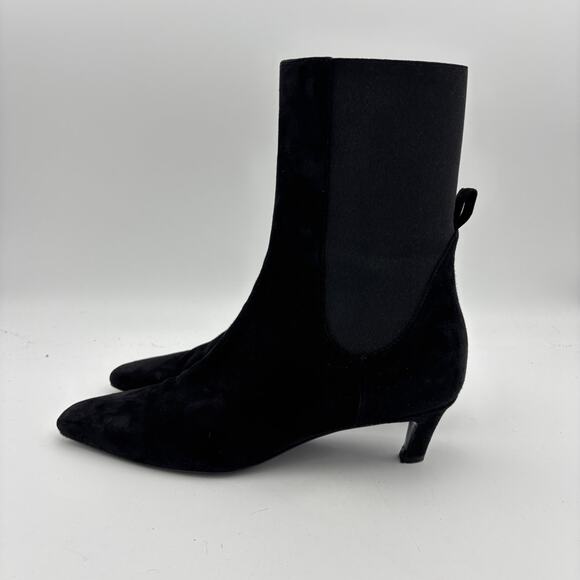 Toteme Suede Mid Heel Boots Women's EU41 US 11 Y2K SATC Office Siren - Picture 5 of 10